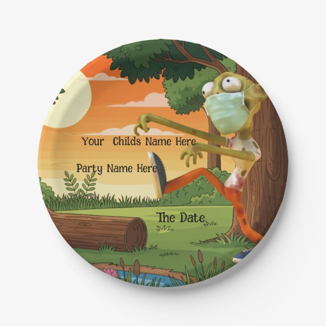 Zombie Land Paper Plates (Front)