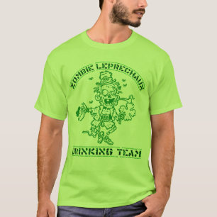 Zombie Leprechaun Drinking Team T-Shirt