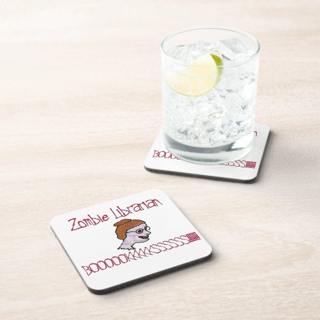 Zombie Librarian Coaster (Right Side)