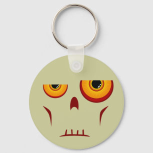 Zombie Long Face Keychain