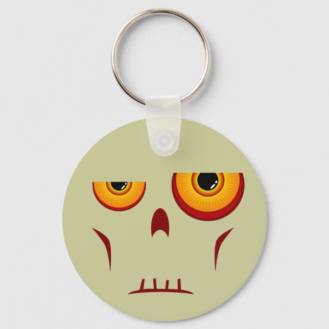 Zombie Long Face Keychain (Front)
