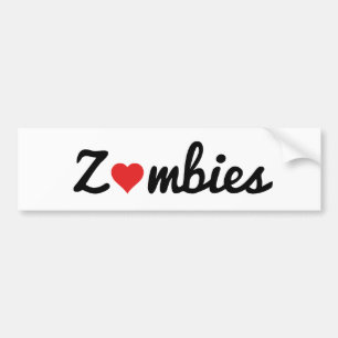 Zombie Love Bumper Sticker