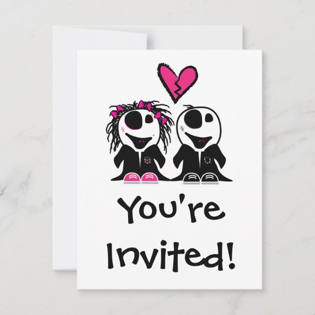 ZOMBIE LOVE INVITATION (Front)
