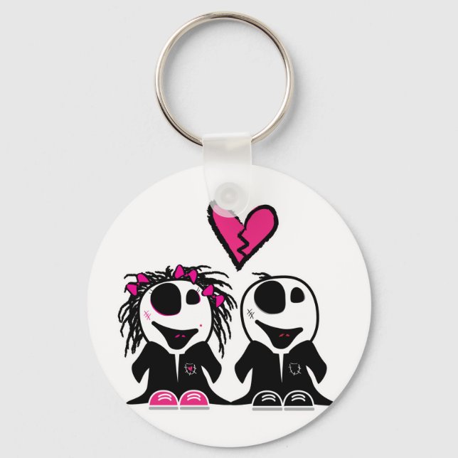 ZOMBIE LOVE KEYCHAIN (Front)