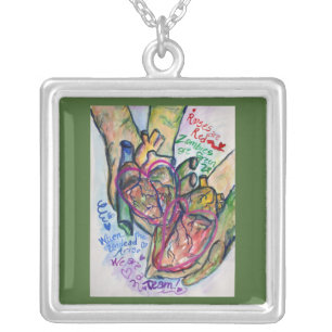 Zombie Love Poem Necklace Pendant Jewelry