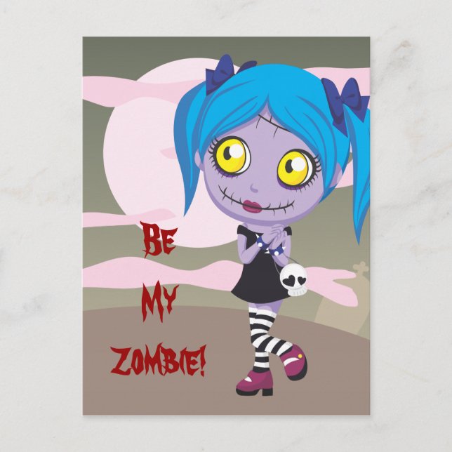 Zombie Love Postcard (Front)