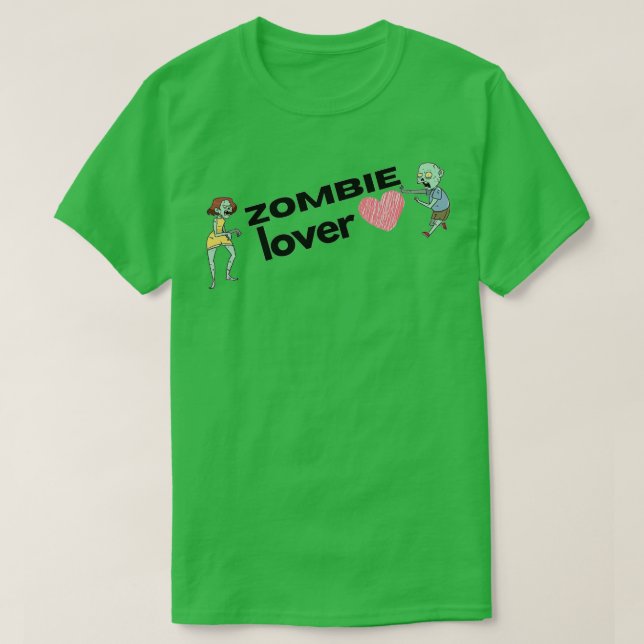 Zombie Lover Funny Design T-Shirt (Design Front)