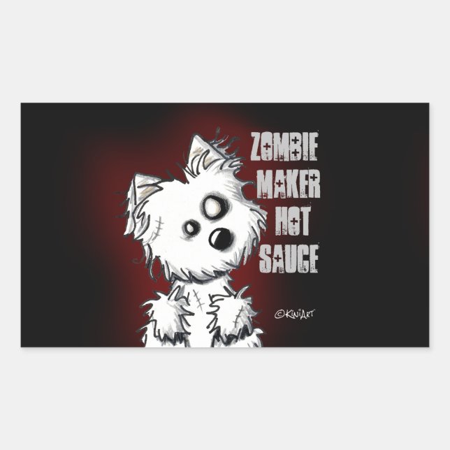Zombie Maker Hot Sauce sticker (Front)