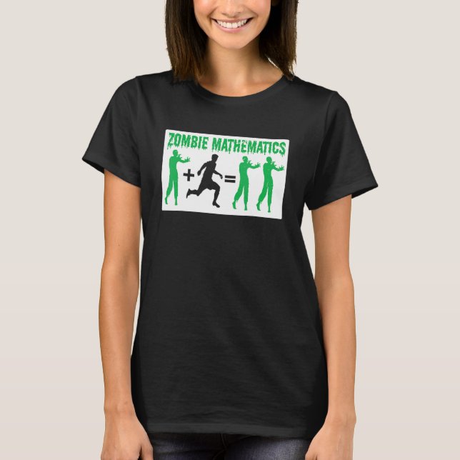 Zombie Mathematics Halloween Party Trick Or Treat  T-Shirt (Front)