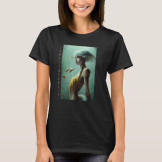Zombie Mermaid 1 Undead Horror Gothic Dark Fantasy T-Shirt