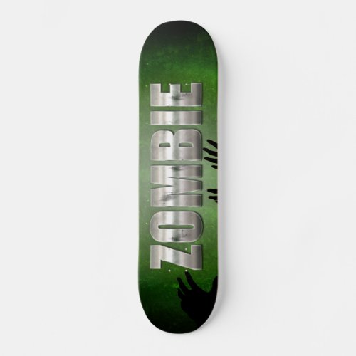 Zombie Metal Text Skateboard Deck