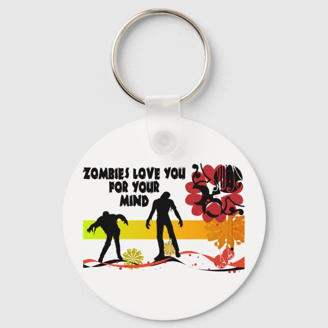 Zombie Mind Keychain (Front)