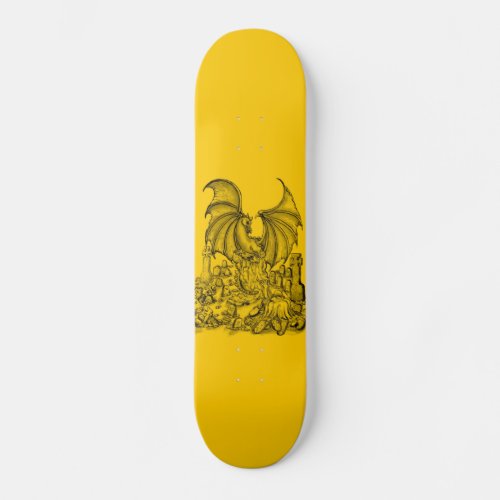 Zombie mit Drache Skateboard Deck