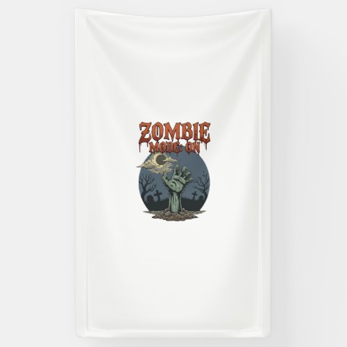 Zombie Mode Halloween Hand Moon Graveyard_1 Banner