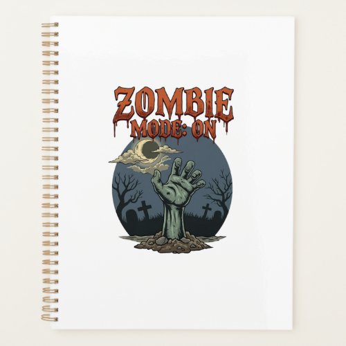 Zombie Mode Halloween Hand Moon Graveyard_1 Planner