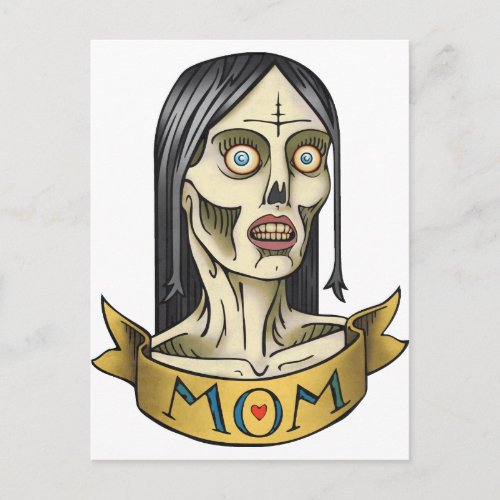 Zombie Mom Postcard