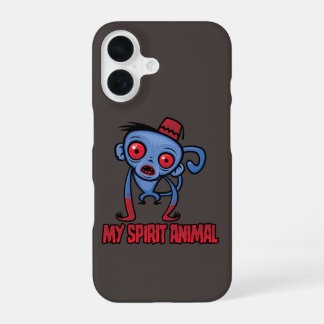 Zombie Monkey Is My Spirit Animal iPhone 16 Case