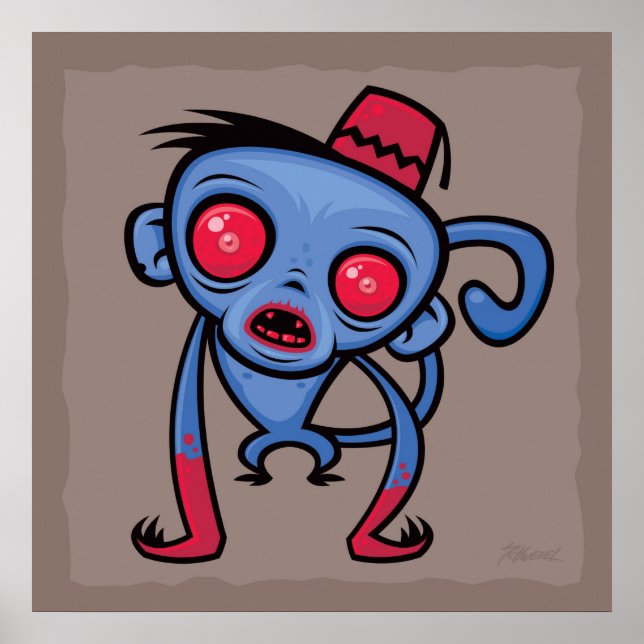 Zombie Monkey Poster (Front)