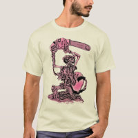 Zombie Monkey with a Chainsaw t-shirt