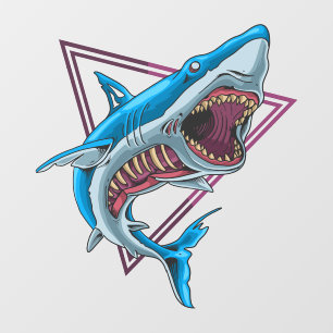 Zombie Monster Shark Wall Decal