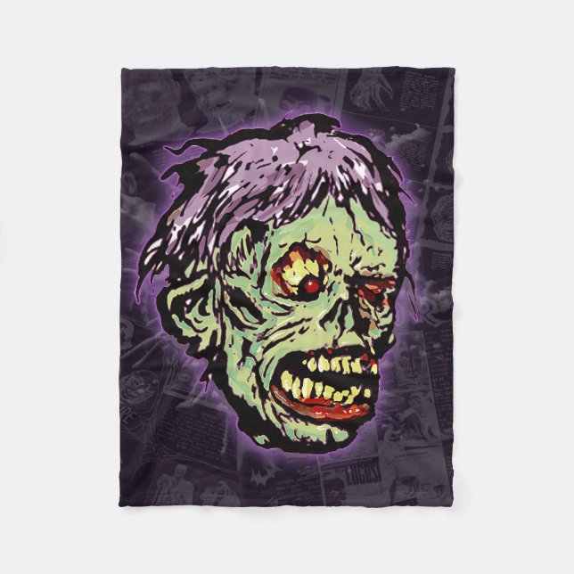 Zombie Monster (shock) Fleece Blanket (Front)