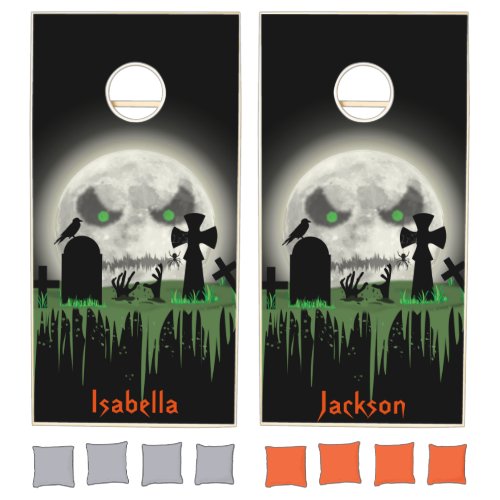 Zombie Moon  Cornhole Set