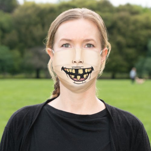 Zombie mouth _ Light Complexion Adult Cloth Face Mask