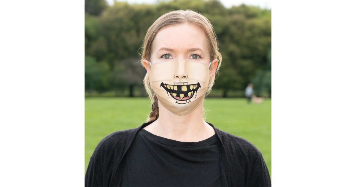 Scary Face Mask Covering 3D Printed Horror Scary Mouth Reusable