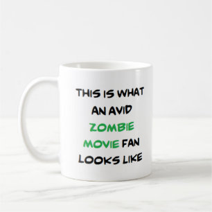 zombie movie fan, avid Mug