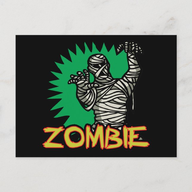 Zombie Mummy Postcard (Front)