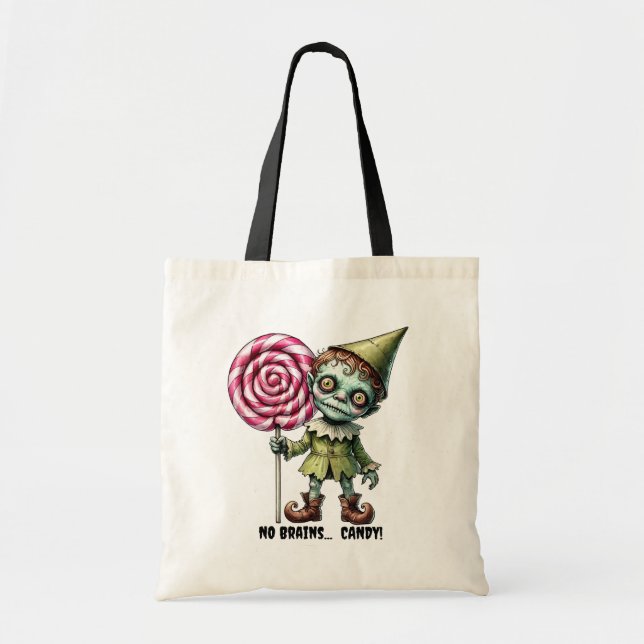 Zombie Munchkin Candy Tote Bag (Front)