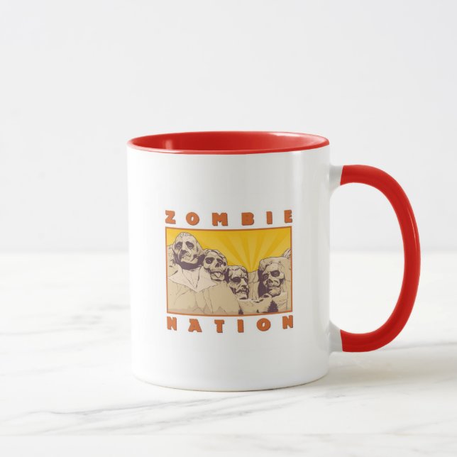Zombie Nation Coffee Mug--Nerdtastic Designs Mug (Right)