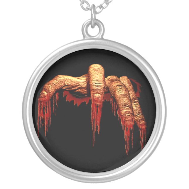 Zombie Necklace Halloween Gory Zombie Necklace (Front)