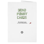 Zombie needs coffee... blank inside cards (Back)