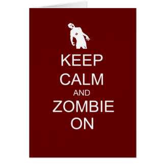 zombie on cards