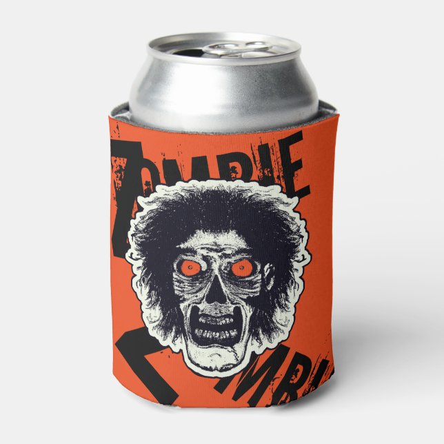 Zombie- Orange Eyes Can Cooler (Can Front)