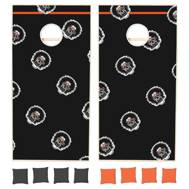 Zombie Orange Eyes Cornhole Set (Set)