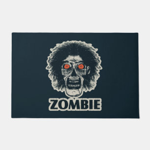 ZOMBIE Orange Eyes Doormat