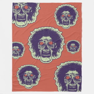 ZOMBIE - Orange Eyes Multi Face Fleece Blanket