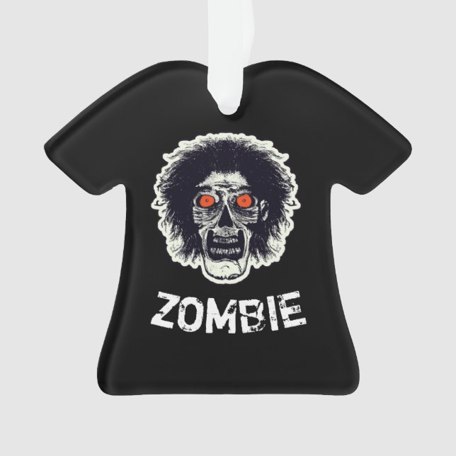 ZOMBIE orange eyes Ornament (Front)