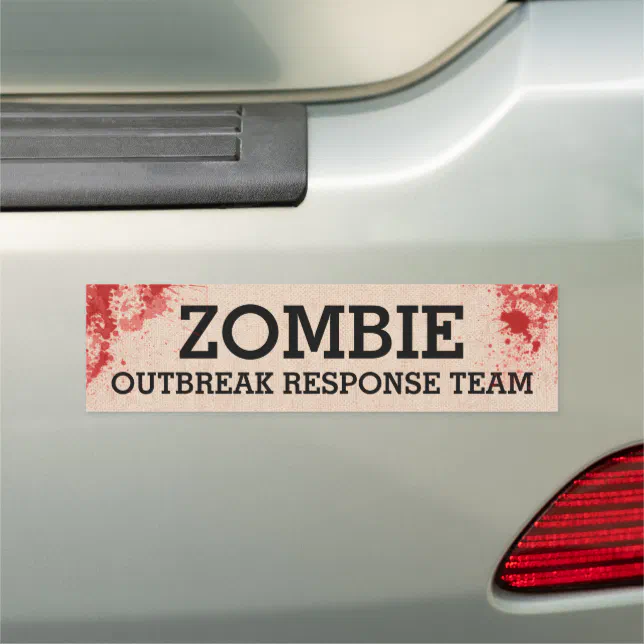 Zombie Outbreak Response Team Car Magnet Zazzle