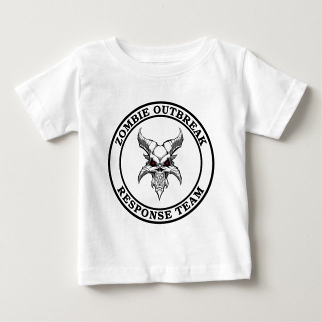 Zombie Outbreak Response Team (Demonhead) Baby T-Shirt (Front)