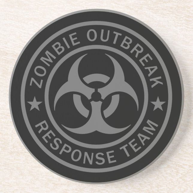 Zombie Outbreak Response Team Drink Coaster (Front)