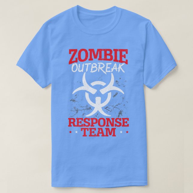 Zombie Outbreak Response Team Halloween Trick Or T T-Shirt (Design Front)