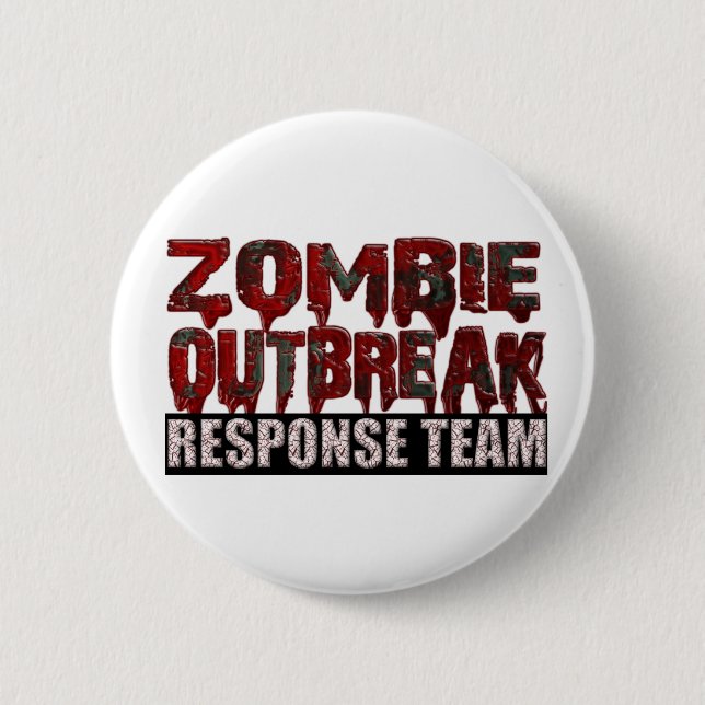 Zombie Outbreak Response Team Pinback Button (Front)
