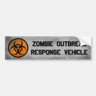 Zombie Outbreak Response Vehicle bumper sticker