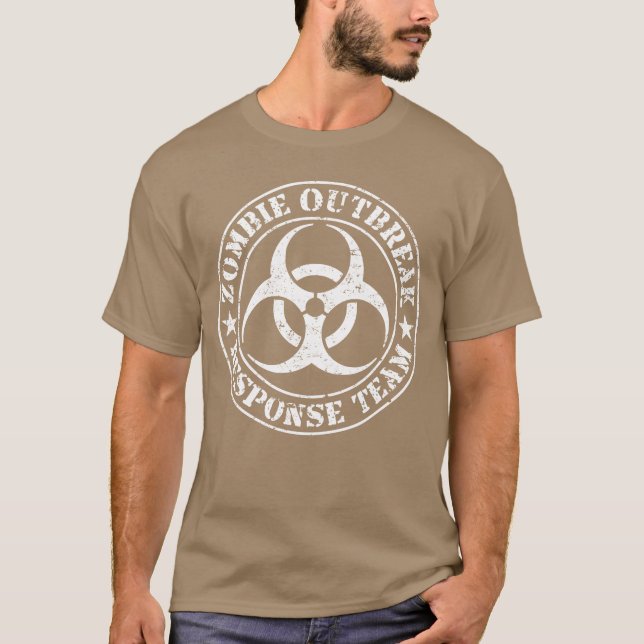Zombie Outbreak Responseeam White Version boy T-Shirt (Front)