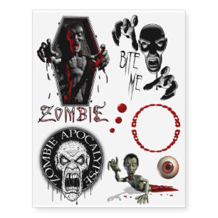 Zombie Outbreak Temporary Tattoos