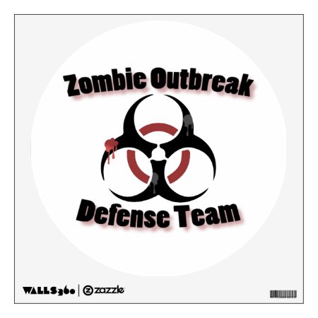 Zombie Outbreak Wall Decal