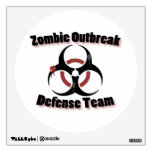 Zombie Outbreak Wall Decal at Zazzle